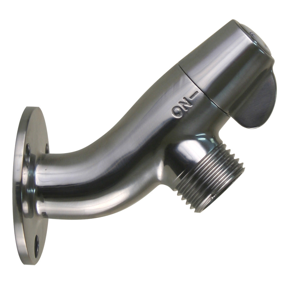 Scandvik Ceramic Angled Washdown Valve - SS Spigot [10175P]