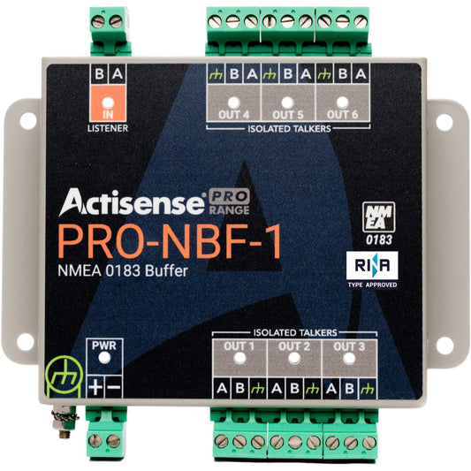 Actisense Pro NMEA Buffer - 1 OPTO Input, 6 ISO-Drive Outputs, Serial Port, Pluggable Screw Terminals [PRO-NBF-1]