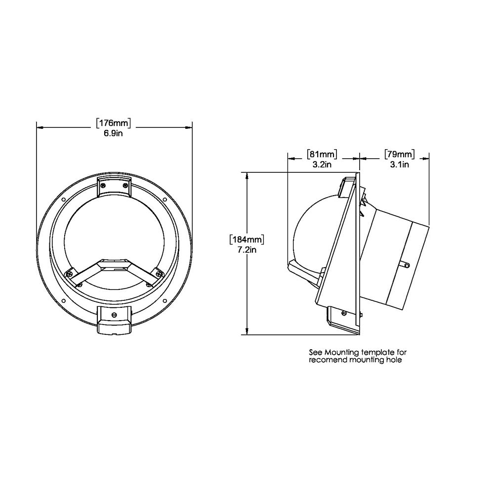 Ritchie BN-202 Navigator Compass - Bulkhead Mount - Black [BN-202] - First Stop Marine