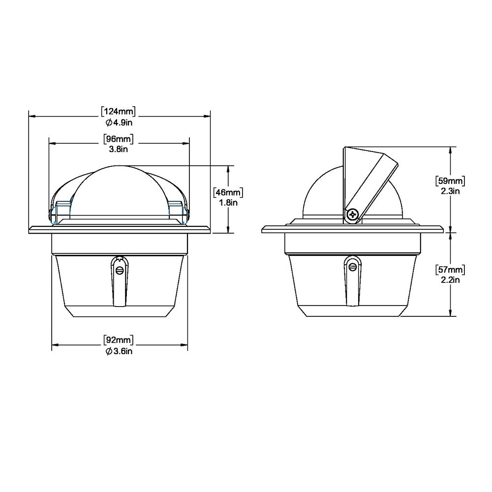 Ritchie F-50W Explorer Compass - Flush Mount - White [F-50W] - First Stop Marine