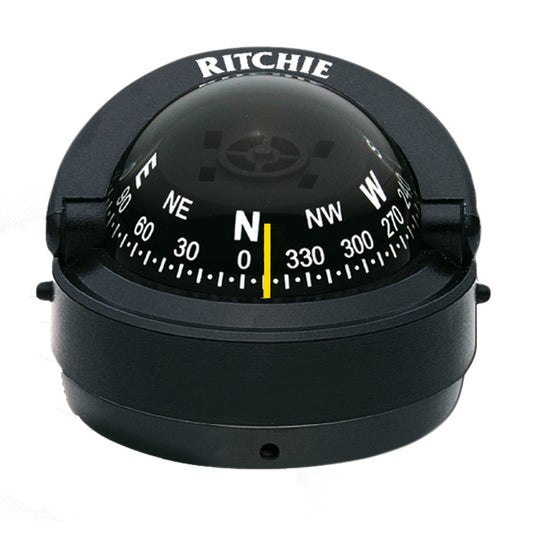 Ritchie S-53 Explorer Compass - Surface Mount - Black [S-53] - First Stop Marine