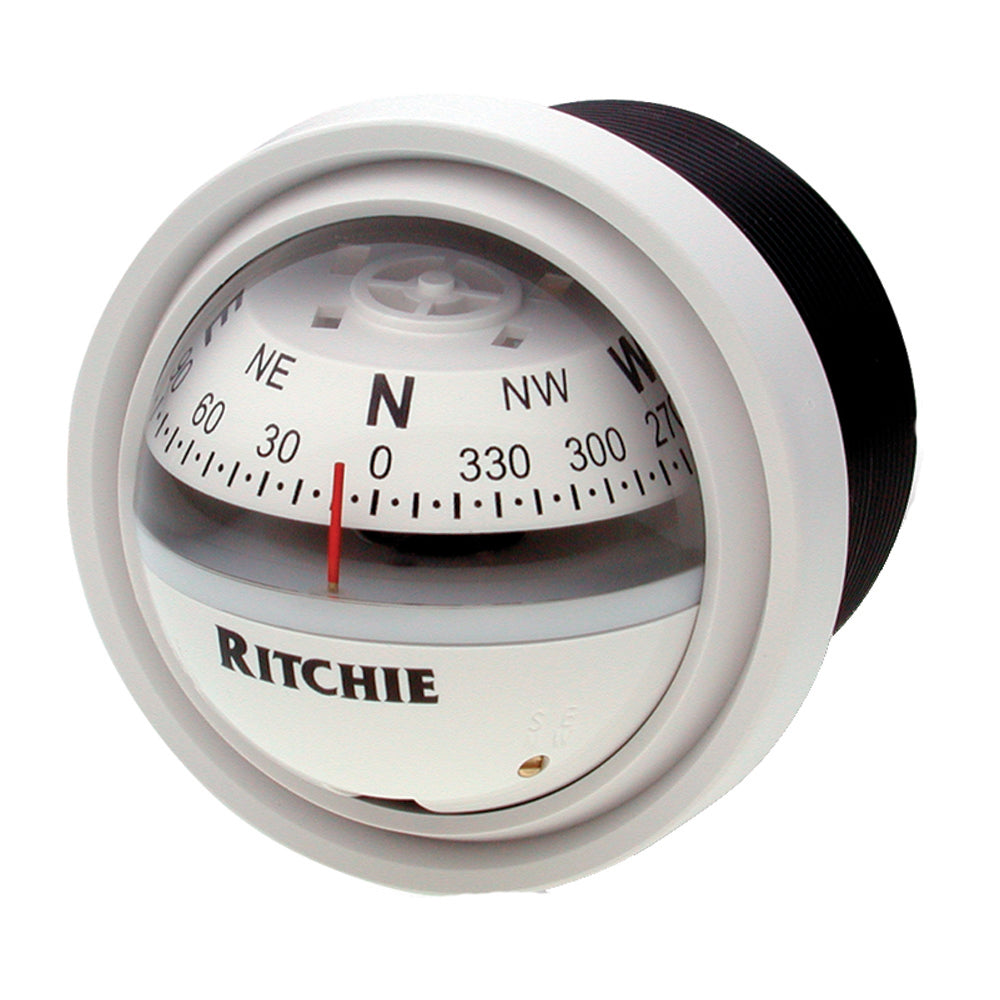 Ritchie V-57W.2 Explorer Compass - Dash Mount - White [V-57W.2] - First Stop Marine