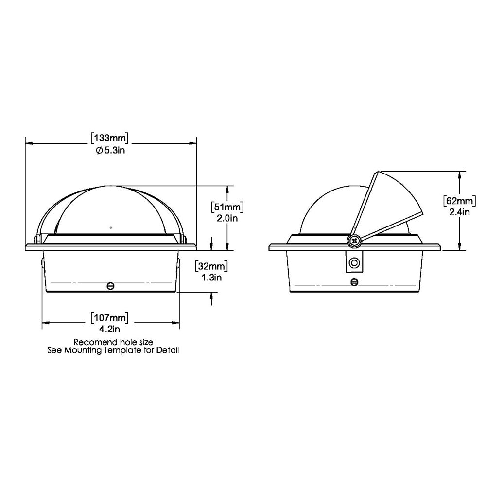 Ritchie F-83 Voyager Compass - Flush Mount - Black [F-83] - First Stop Marine