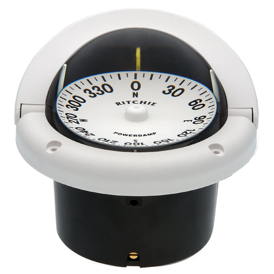 Ritchie HF-742W Helmsman Compass - Flush Mount - White [HF-742W] - First Stop Marine