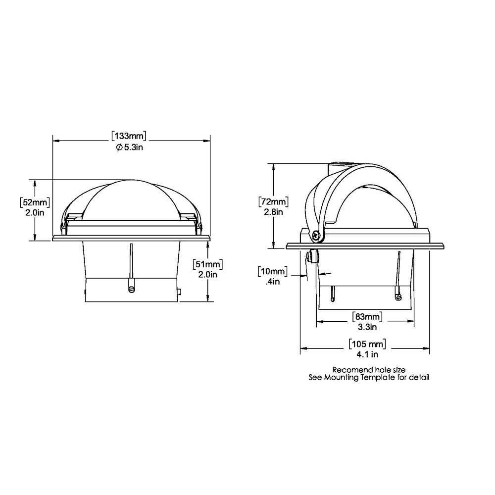 Ritchie F-82W Voyager Compass - Flush Mount - White [F-82W] - First Stop Marine