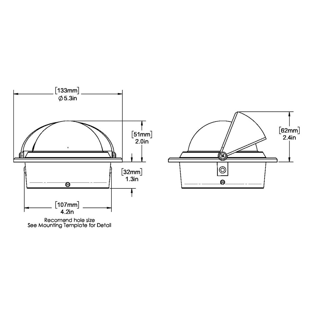 Ritchie F-83W Voyager Compass - Flush Mount - White [F-83W] - First Stop Marine