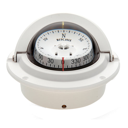 Ritchie F-83W Voyager Compass - Flush Mount - White [F-83W] - First Stop Marine