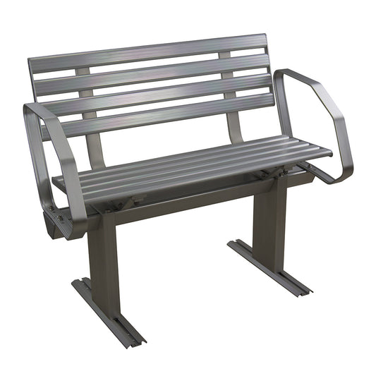 Springfield Aluminum Dock Bench w/Arms [1099050-2A]