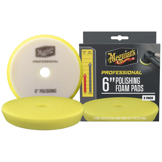 Meguiar's Professional 6" Polishing Foam Pads *2-Pack [M6PFP2] - First Stop Marine