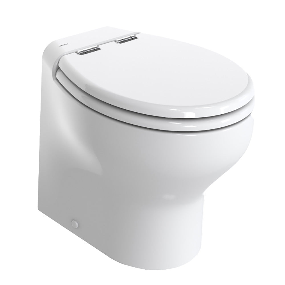 Thetford Silence Plus 2G w/.Wood Polyester Soft Close Seat  Standard Solenoid - High, White - 24V [T-S2G024NW/D00C00] - First Stop Marine