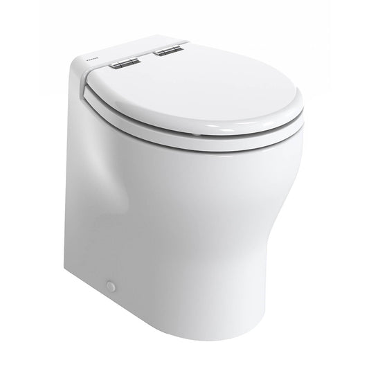 Thetford Silence 2G w/Wood Polyester Soft Close Seat  Standard Solenoid - High, White, 24V [T-E2G024NW/D00C00] - First Stop Marine