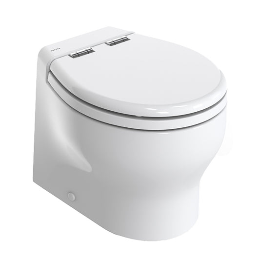 Thetford Silence 2G w/Wood Polyester Soft Close Seat  Standard Solenoid - Short, White, 24V [T-E2G024DW/D00C00] - First Stop Marine
