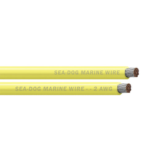 Sea-Dog 2 AWG Yellow Battery Cable - 25' [8002030]