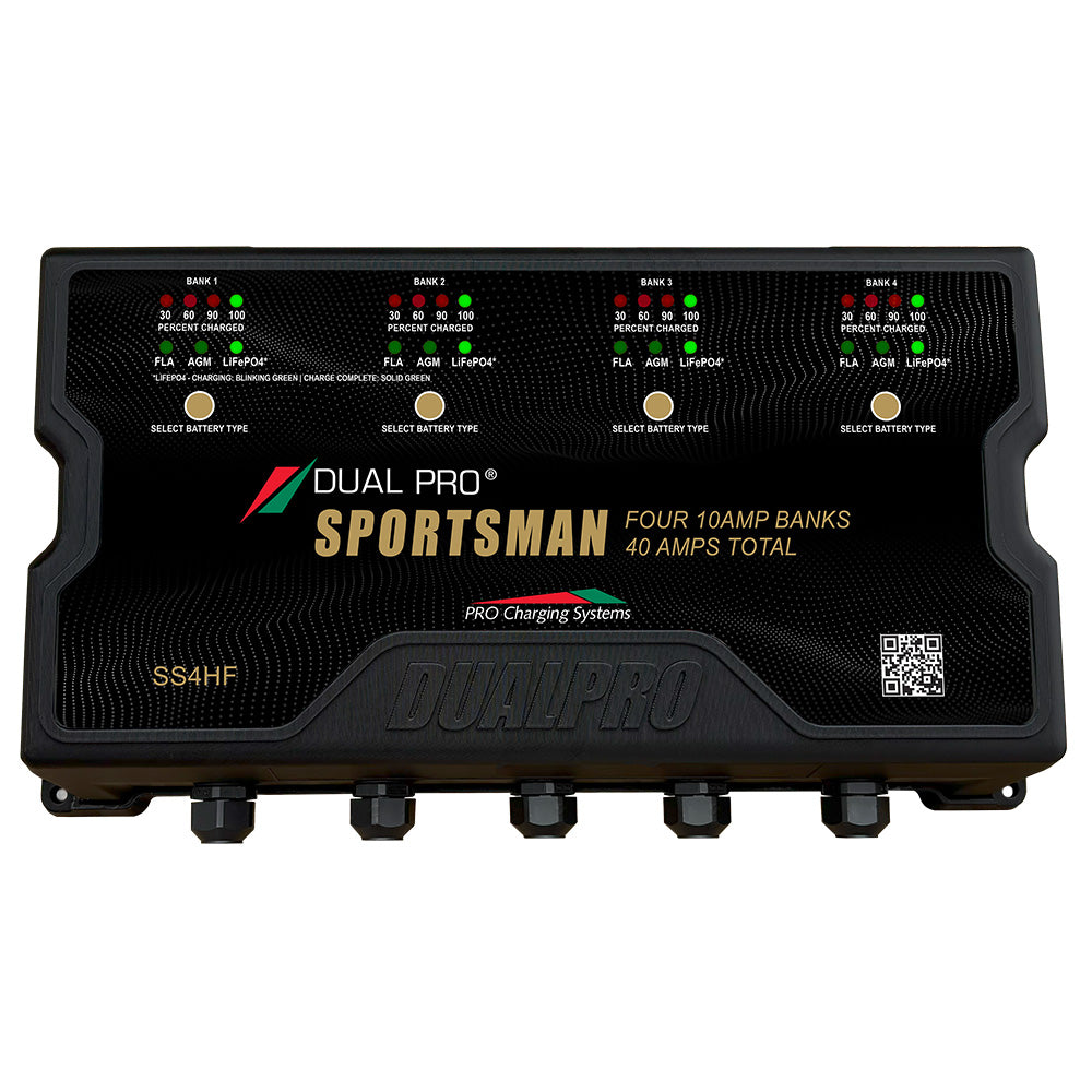 Dual Pro Sportsman HF (High Frequency) Battery Charger 40A - 4 Bank [SS4HF]