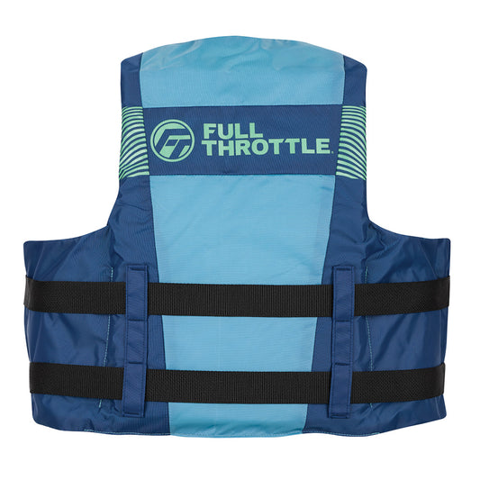 Full Throttle Adult Nylon Life Jacket - S/M - Blue/Black [112200-500-030-26] - First Stop Marine