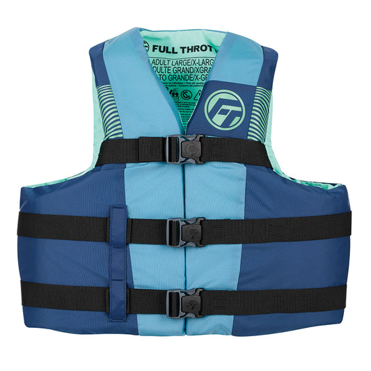 Full Throttle Adult Nylon Life Jacket - S/M - Blue/Black [112200-500-030-26] - First Stop Marine