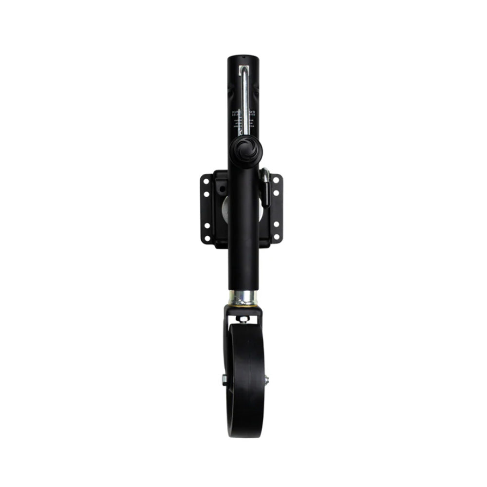 Powerwinch Select Series Jack - 1500lb, Weld-On, Single Wheel, Carbon Black [21400-J-1500-W1-B-R]