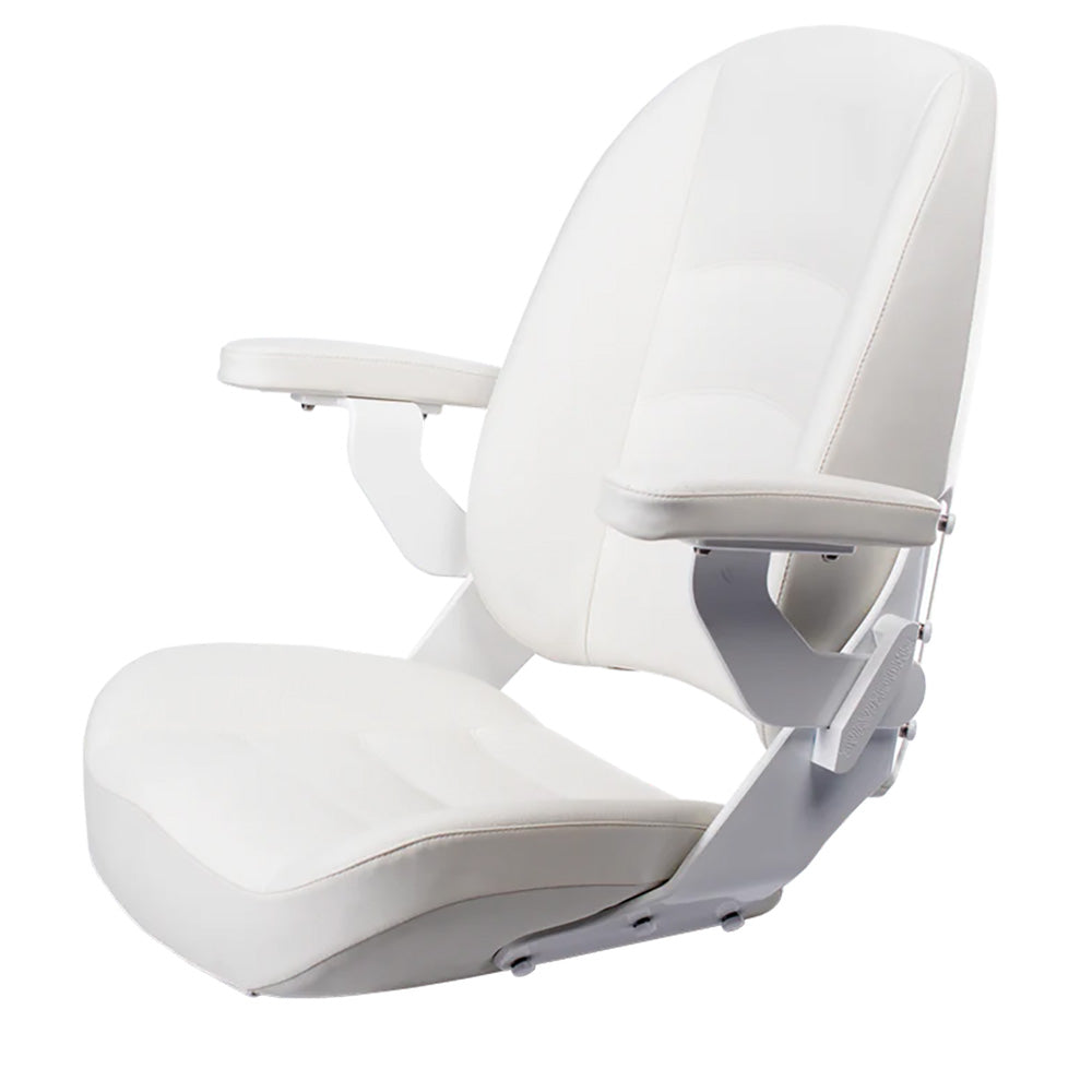 Shockwave S5 Corbin Mid-Back Seat - Storm White [SW-04920-W] - First Stop Marine