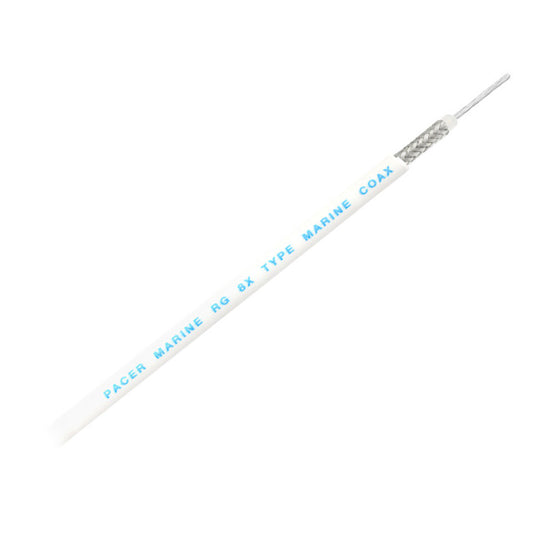 Pacer RG8XW Coax Cable - White - 200' [MRG8XW-200]