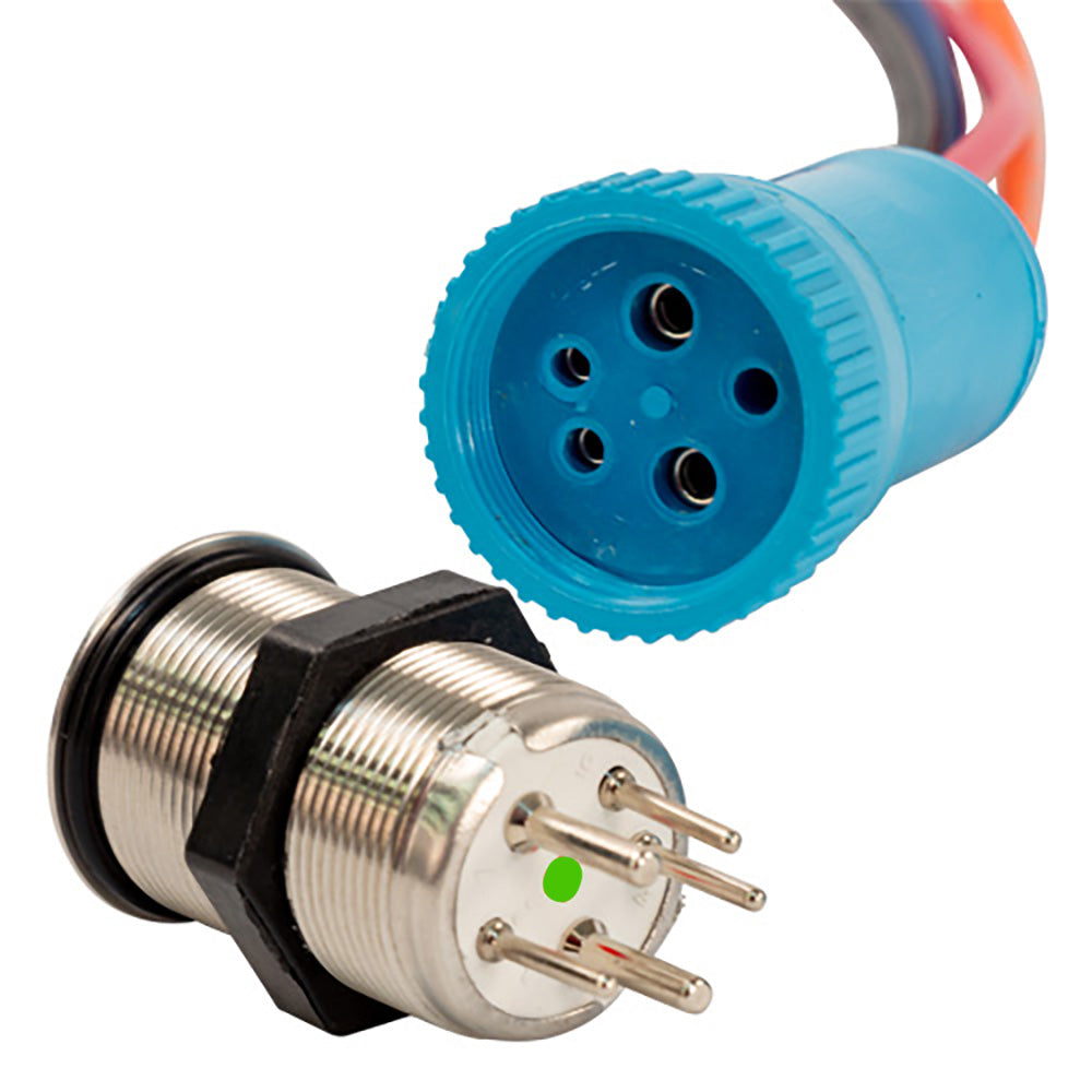 Bluewater 22MM Programmable Waterproof Momentary Off- (On) Switch w/Breaker [9060-2113]