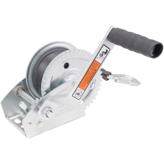Load Rite Single-Speed Trailer Winch - 1100lbs - 20' Strap - 7" Handle [6089.20]