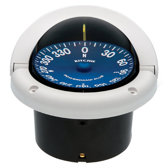 Ritchie SS-1002W SuperSport Compass - Flush Mount - White [SS-1002W] - First Stop Marine