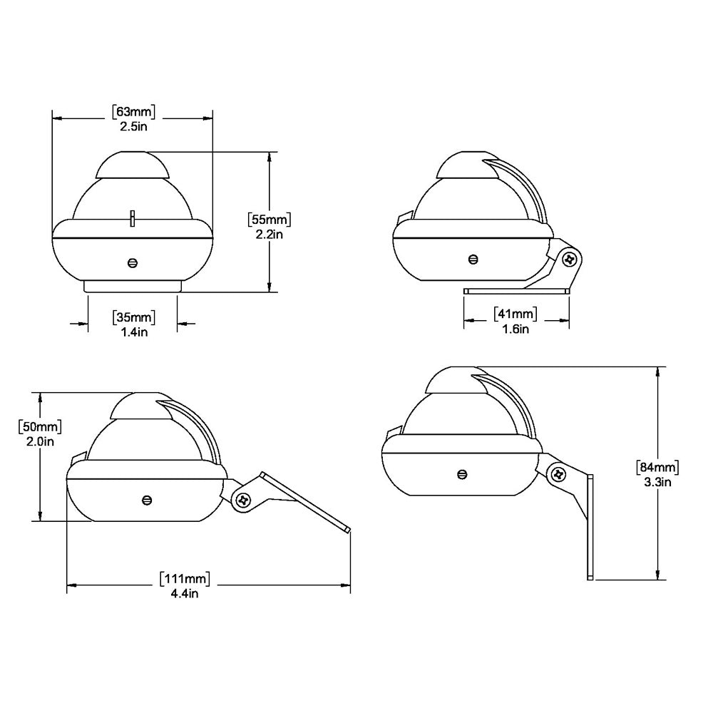 Ritchie X-10-A RitchieSport Automotive Compass - Bracket Mount - Gray [X-10-A] - First Stop Marine