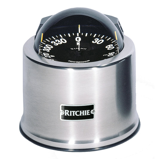Ritchie SP-5-C GlobeMaster Compass - Pedestal Mount - Stainless Steel - 12V - 5 Degree Card [SP-5-C] - First Stop Marine