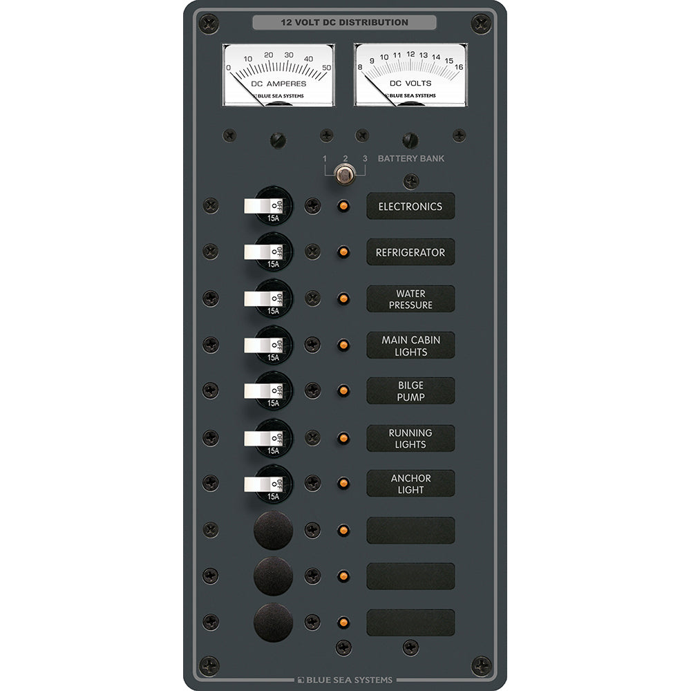 Blue Sea 8082 DC 10 Position Toggle Branch Circuit Breaker Panel [8082] - First Stop Marine