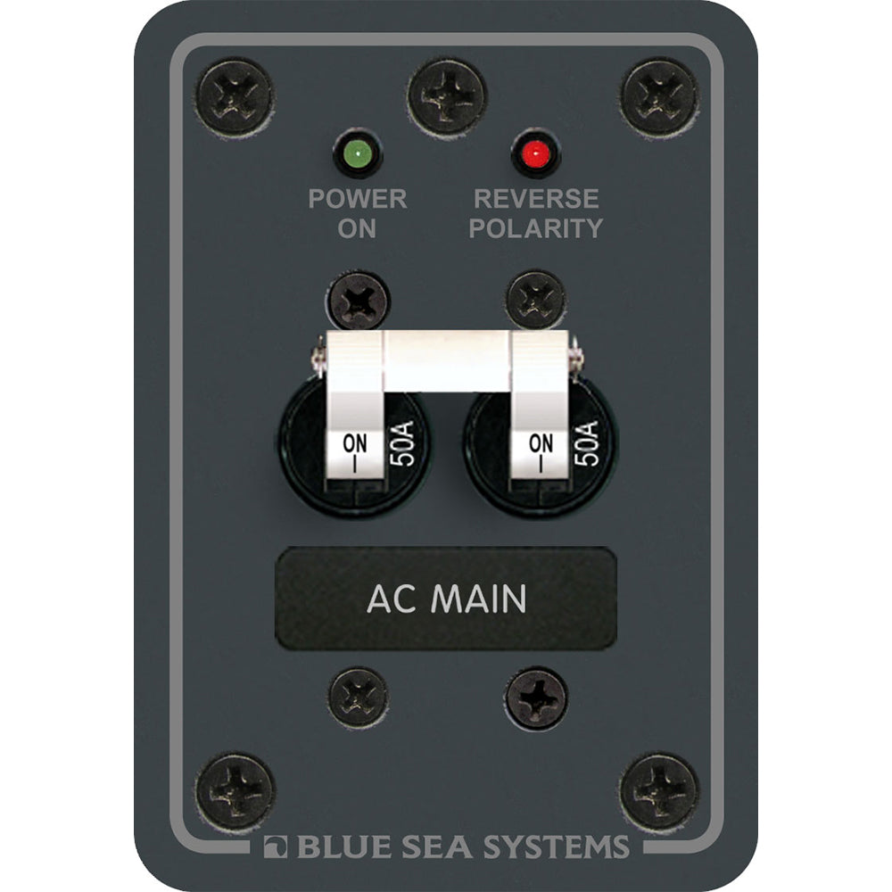 Blue Sea 8079 AC Main Only Circuit Breaker Panel - White Switches [8079] - First Stop Marine