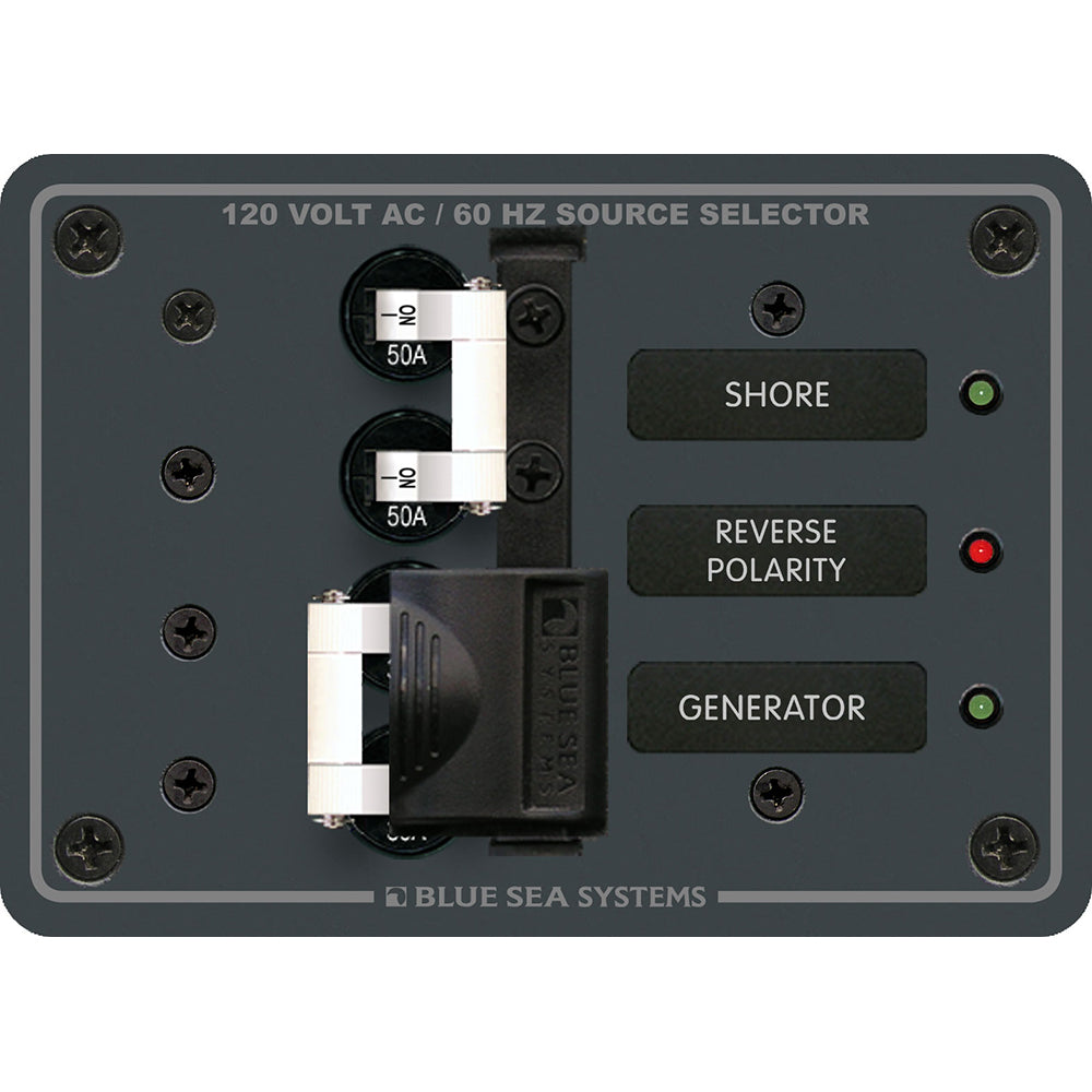 Blue Sea 8061 AC Toggle Source Selector 120V AC - 50AMP [8061] - First Stop Marine