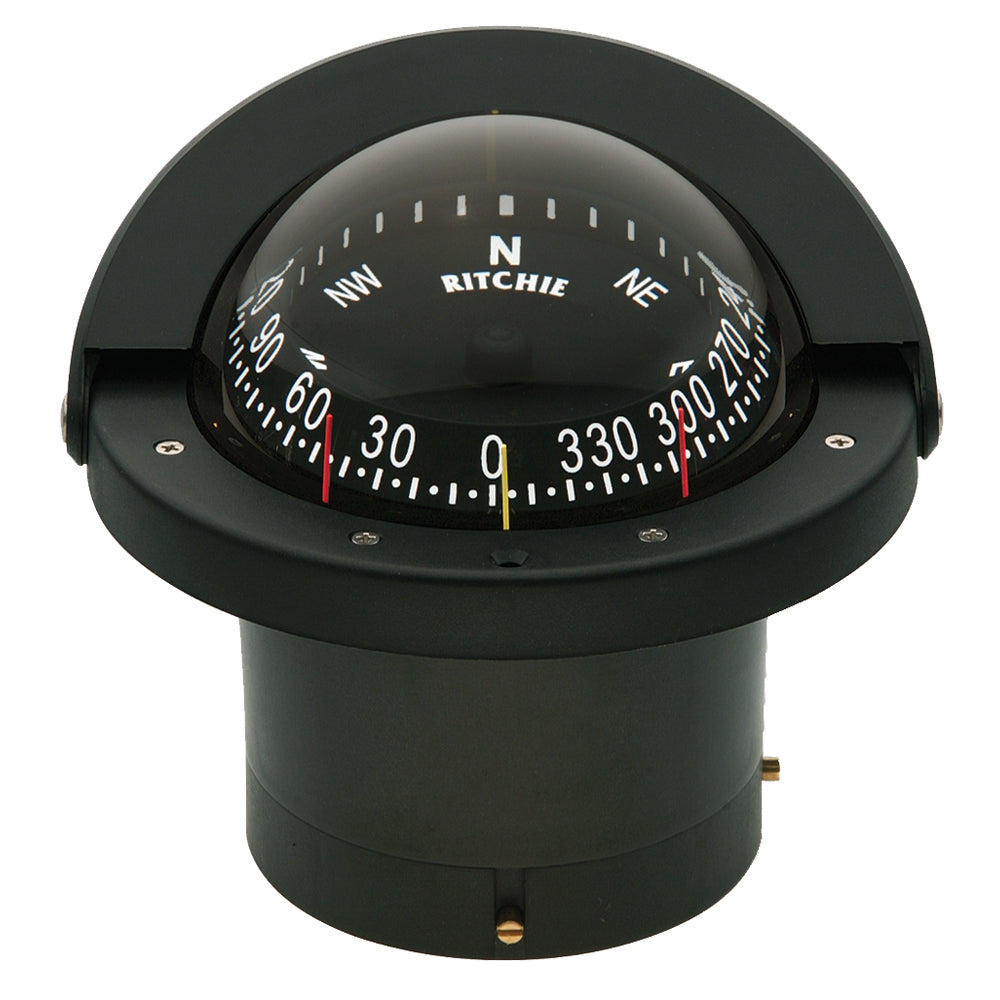 Ritchie FN-203 Navigator Compass - Flush Mount - Black [FN-203] - First Stop Marine