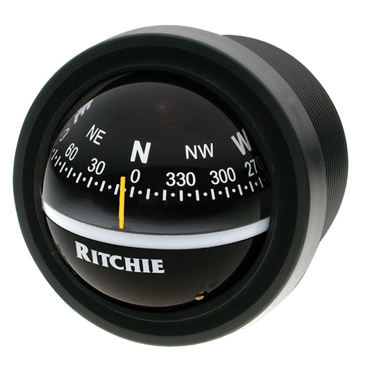 Ritchie V-57.2 Explorer Compass - Dash Mount - Black [V-57.2] - First Stop Marine