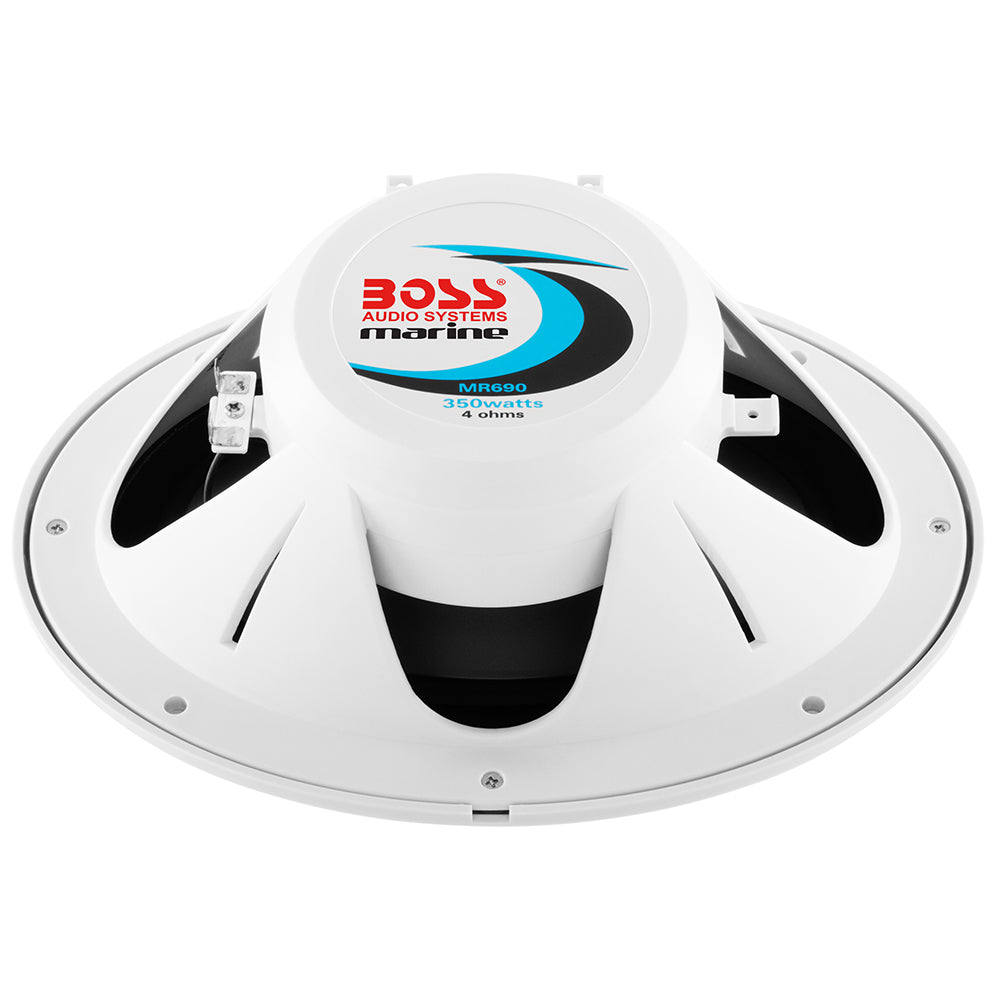 Boss Audio 6"x 9" MR690 Oval Speakers - White - 350W [MR690] - First Stop Marine