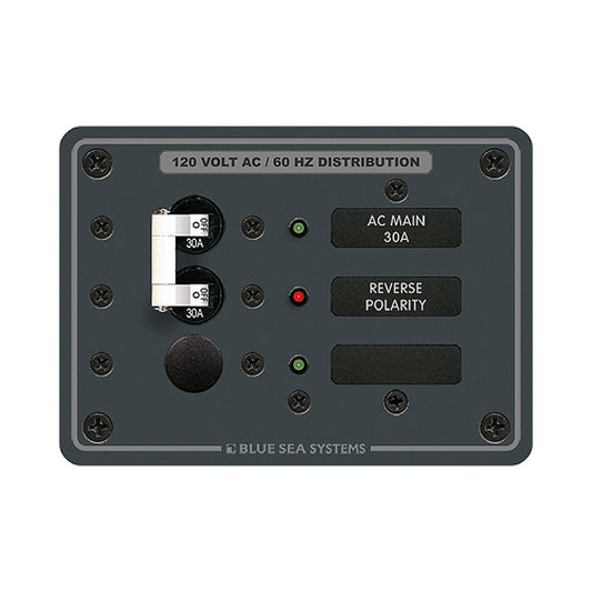 Blue Sea 8029 AC Main +1 Position Breaker Panel - White Switches [8029] - First Stop Marine