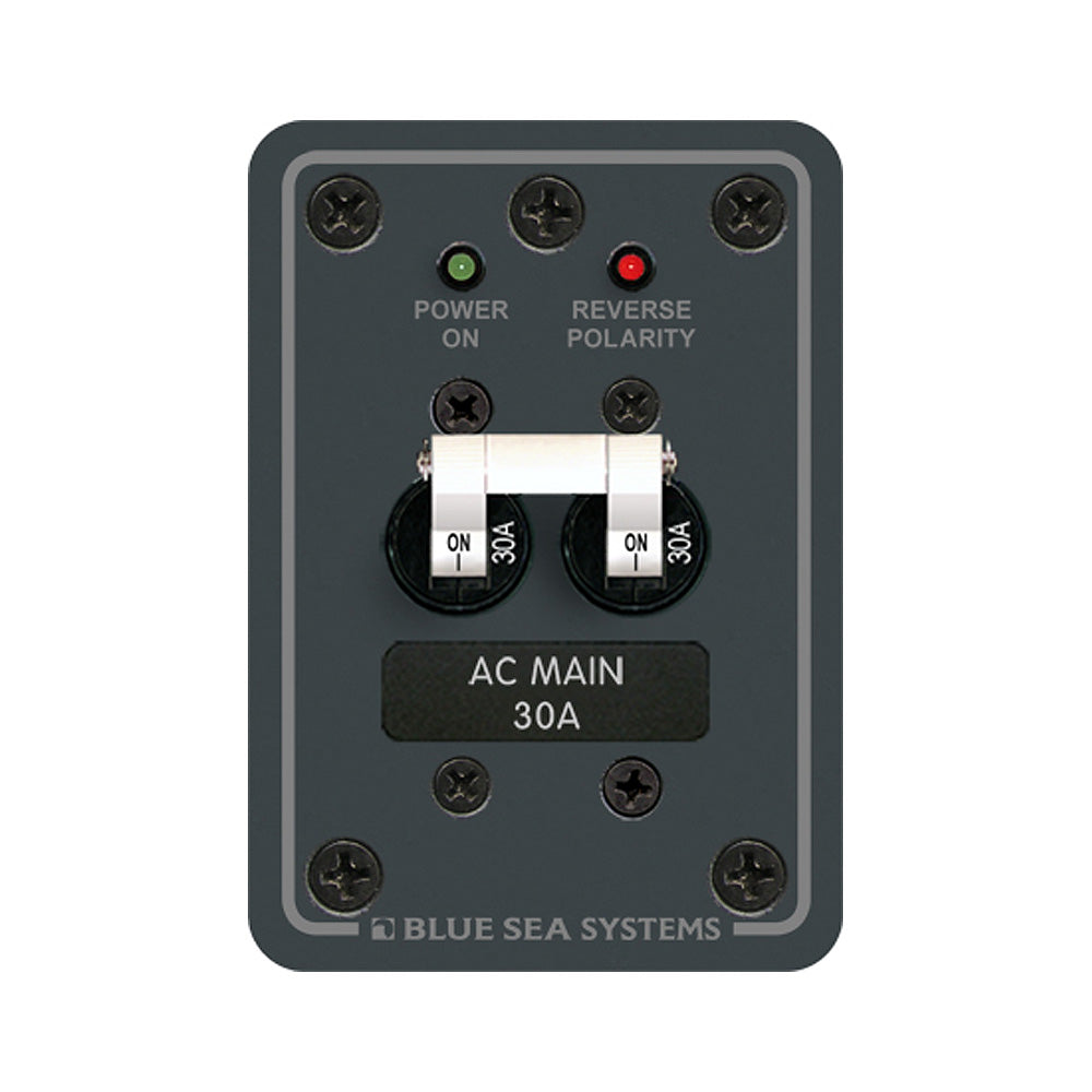 Blue Sea 8077 AC Main Only Toggle Circuit Breaker Panel [8077] - First Stop Marine