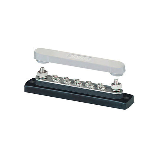 Blue Sea 2300 150AMP Common BusBar 10 x #8-32 Screw Terminal w/Cover [2300] - First Stop Marine