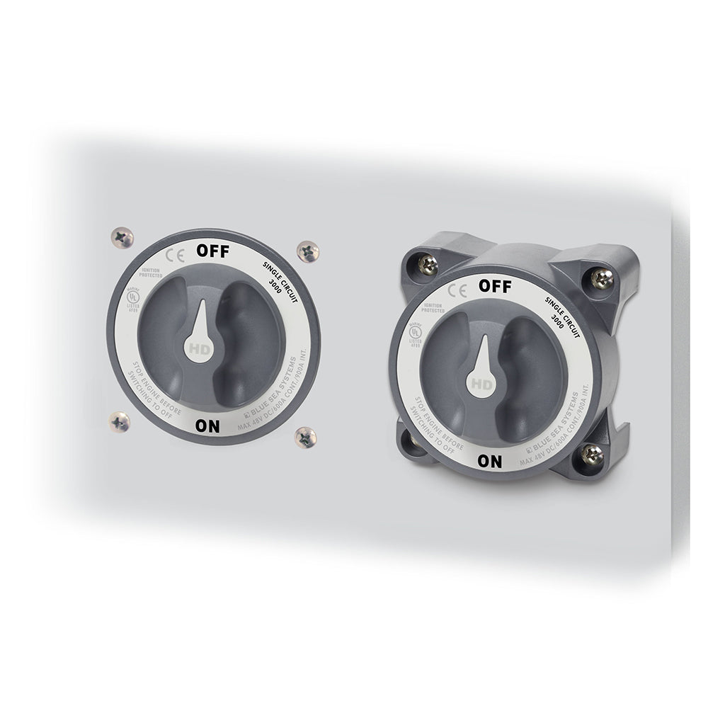 Blue Sea 3001 HD-Series Battery Switch Single Circuit ON/OFF w/AFD [3001] - First Stop Marine