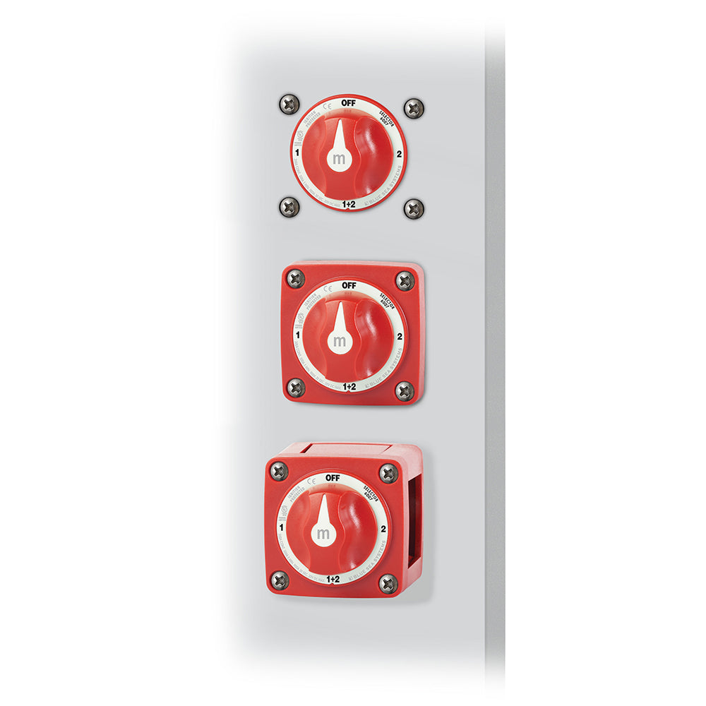 Blue Sea 6007 m-Series (Mini) Battery Switch Selector Four Position Red [6007] - First Stop Marine