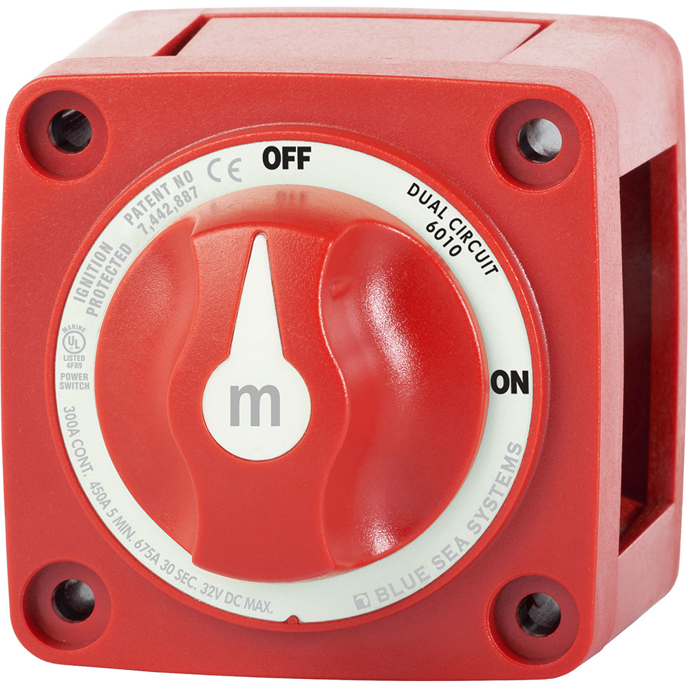 Blue Sea 6010 m-Series (Mini) Battery Switch Dual Circuit [6010] - First Stop Marine