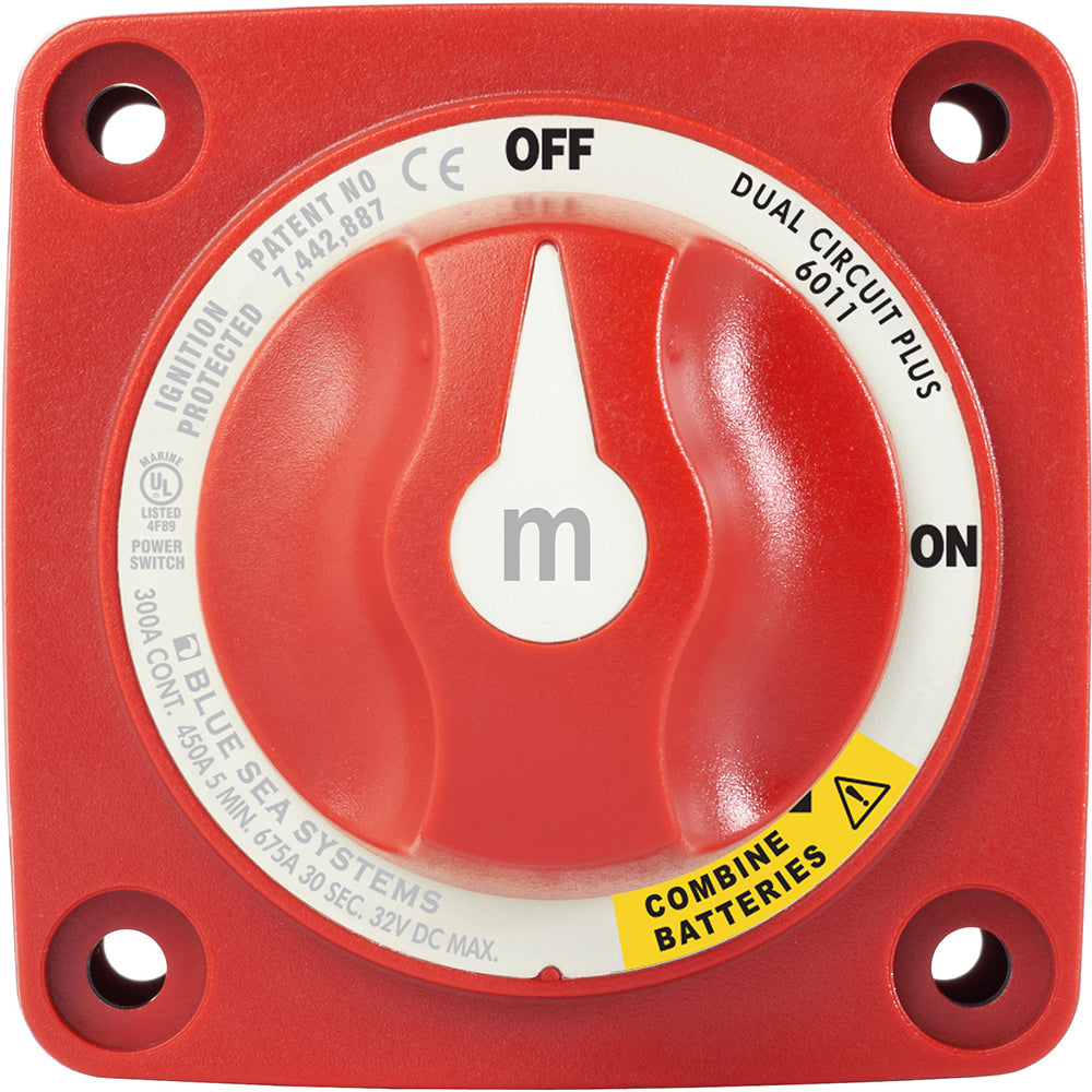 Blue Sea 6011 m-Series (Mini) Battery Switch Dual Circuit Plus [6011] - First Stop Marine