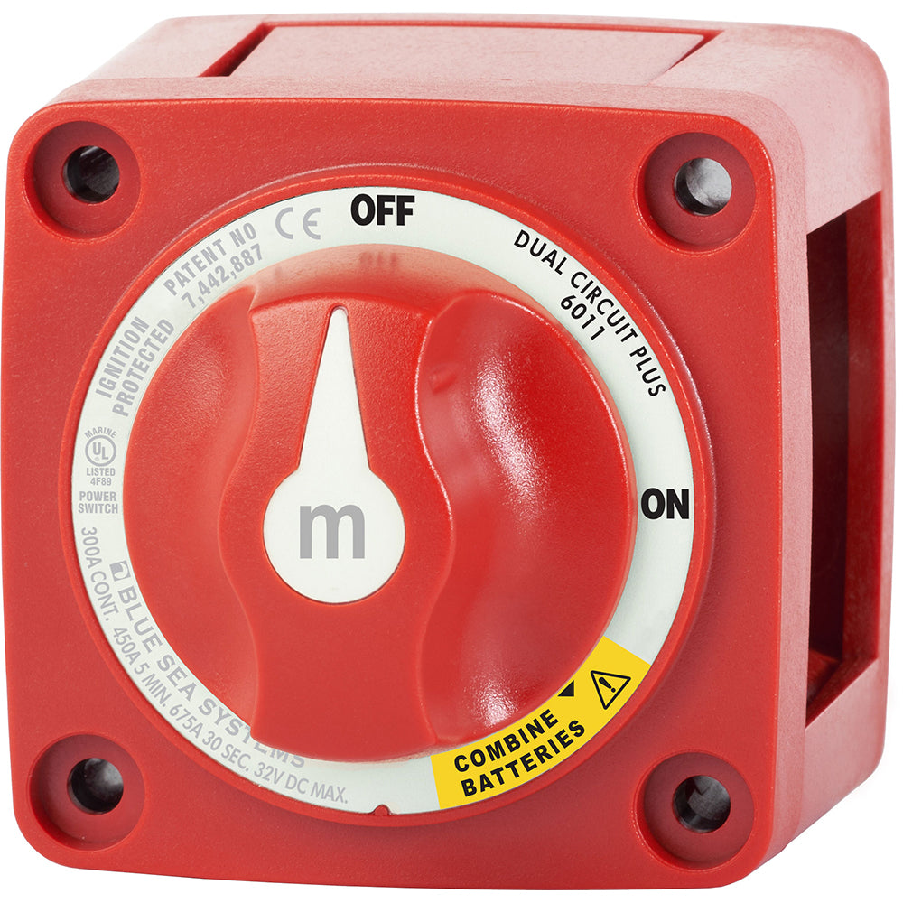 Blue Sea 6011 m-Series (Mini) Battery Switch Dual Circuit Plus [6011] - First Stop Marine