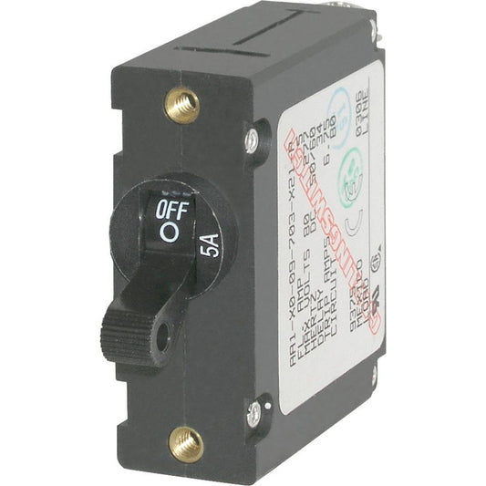 Blue Sea 7200 AC / DC Single Pole Magnetic World Circuit Breaker  -  5 Amp [7200] - First Stop Marine