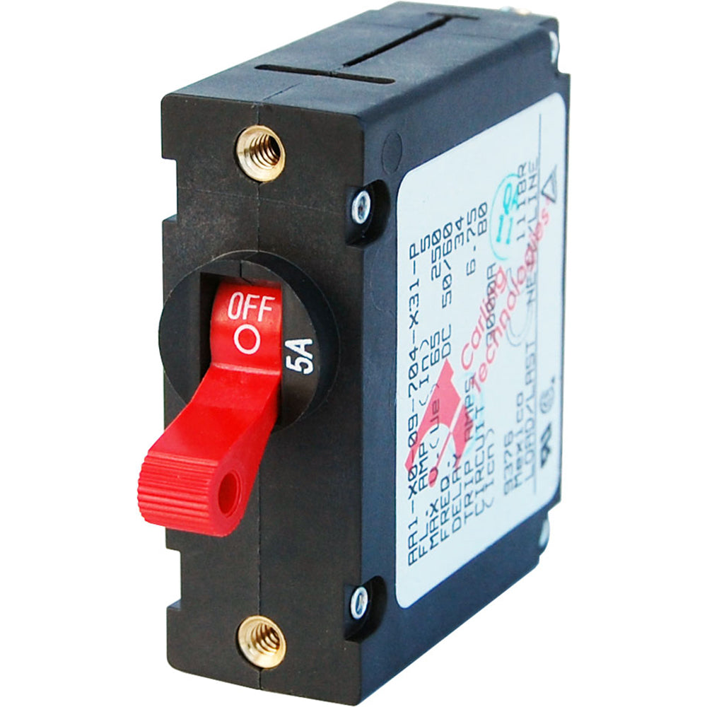Blue Sea 7201 AC/DC Single Pole Magnetic World Circuit Breaker  -  5 AMP [7201] - First Stop Marine