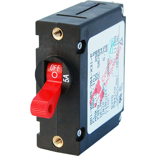 Blue Sea 7201 AC/DC Single Pole Magnetic World Circuit Breaker  -  5 AMP [7201] - First Stop Marine