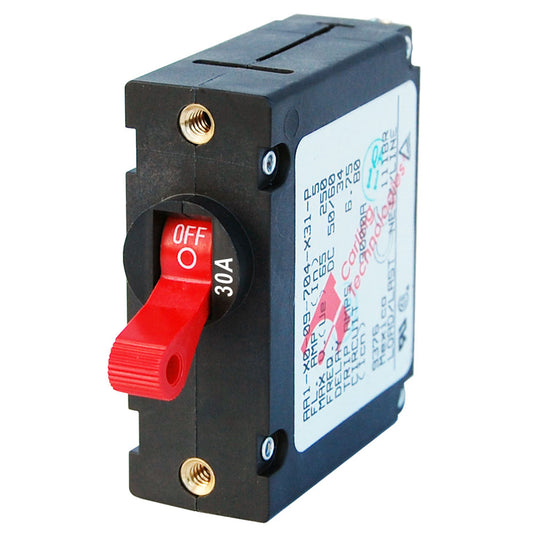 Blue Sea 7221 AC / DC Single Pole Magnetic World Circuit Breaker  -  30 Amp [7221] - First Stop Marine