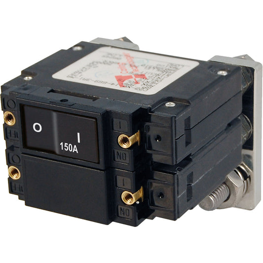 Blue Sea 7475 C-Series Flat Rocker Circuit Breakers, Single and Double Pole  -  150 Amp [7475] - First Stop Marine