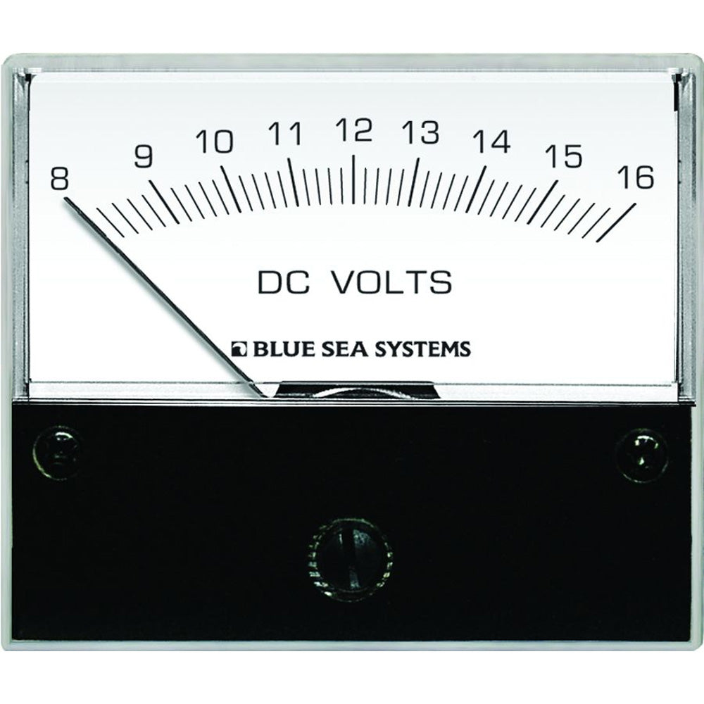 Blue Sea 8003 DC Analog Voltmeter - 2-3/4" Face, 8-16 Volts DC [8003] - First Stop Marine