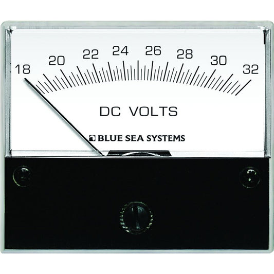 Blue Sea 8240 DC Analog Voltmeter - 2-3/4" Face, 18-32 Volts DC [8240] - First Stop Marine