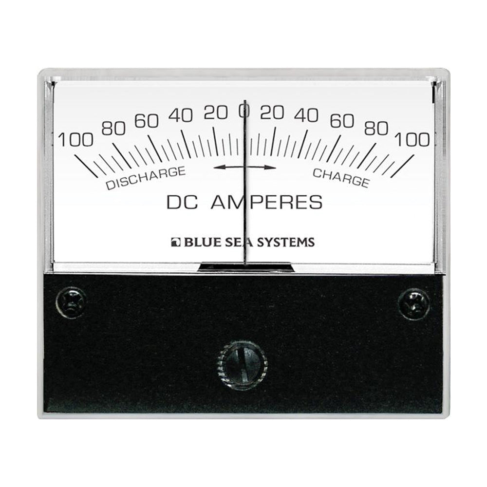 Blue Sea 8253 DC Zero Center Analog Ammeter - 2-3/4" Face, 100-0-100 Amperes DC [8253] - First Stop Marine